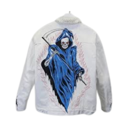 Warren Lotas Blue Skeleton Jacket