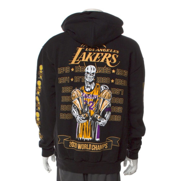 Warren Latos Print Crew Neck Hoodie - Black