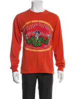 Warren Lotas Graphic Print Crew Neck Sweatshirt - Orange