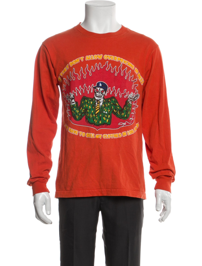 Warren Lotas Graphic Print Crew Neck Sweatshirt - Orange