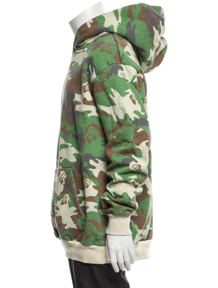 Warren Lotas Camouflage Print Crew Neck Hoodie