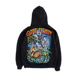 Warren Lotas Gone Fishin Hoodie – Black