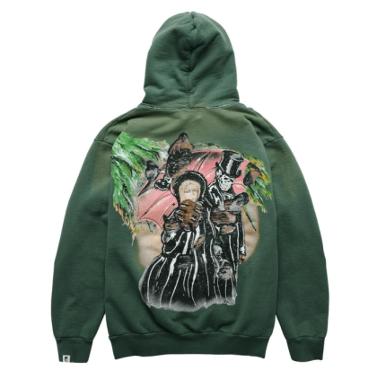 Warren Lotas Snow Romance Hoodie – Green